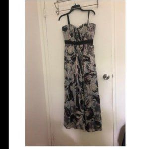 BCBGMaxazria Midi Abstract Formal Dress Sz 8